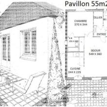 Plan d'un pavillon